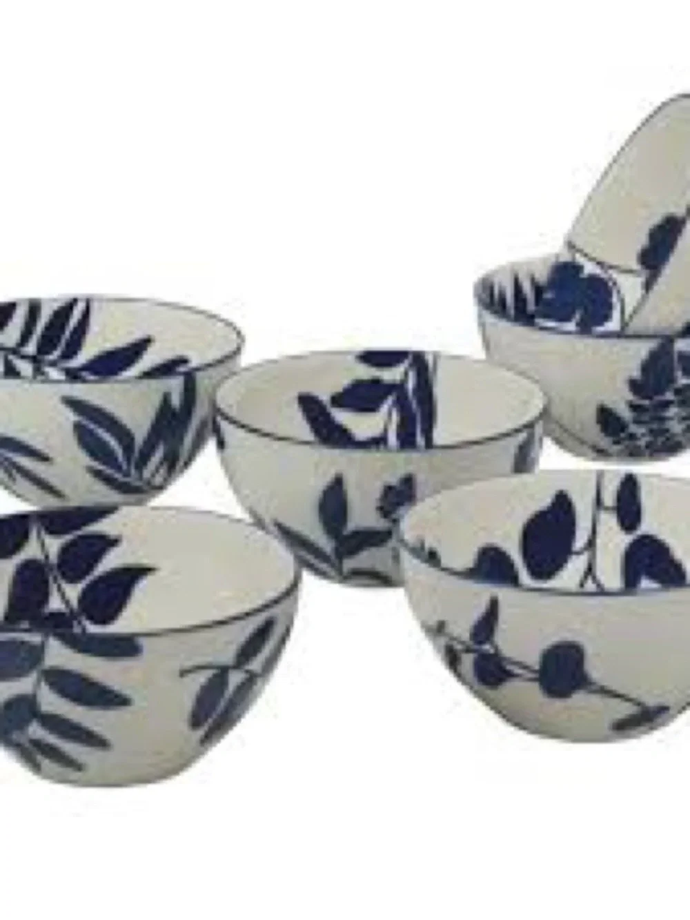 Classic New in Box Certified international Blue Arbor Bowl Set, 6-pack